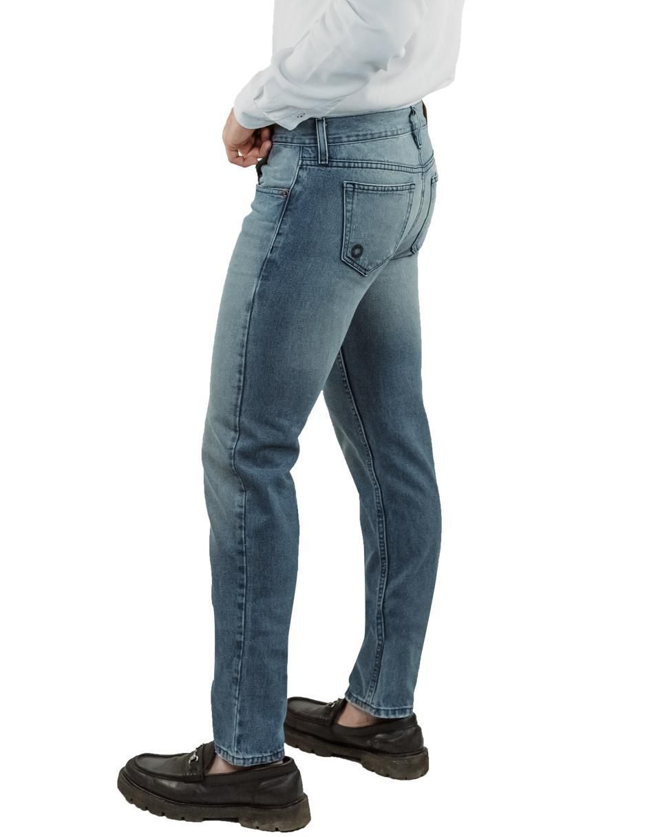 Jeans straight 3399 lavado claro para hombre 12