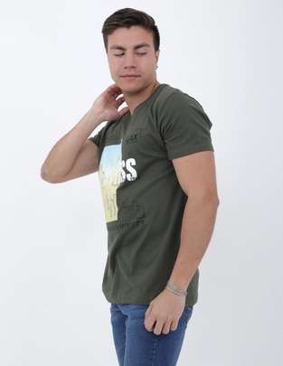Playera Neon cuello redondo para hombre