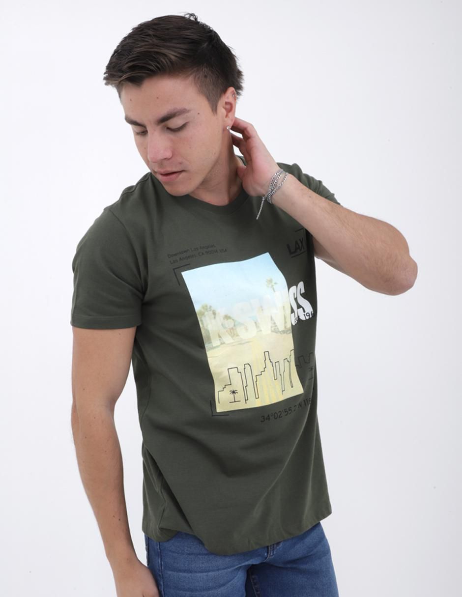 Playera Neon cuello redondo para hombre 3