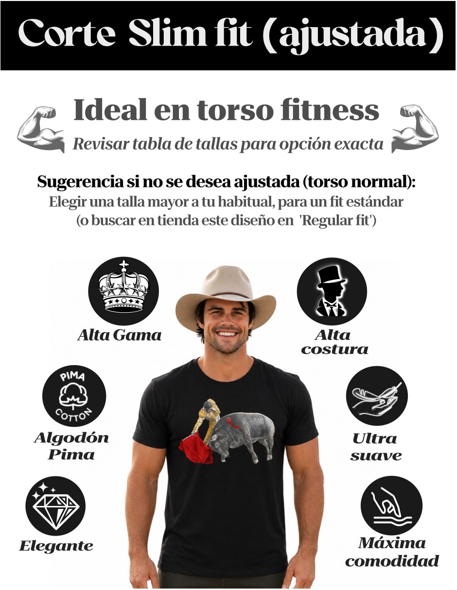 Playera marëvnyk taurina derechazo toros cuello redondo para hombre