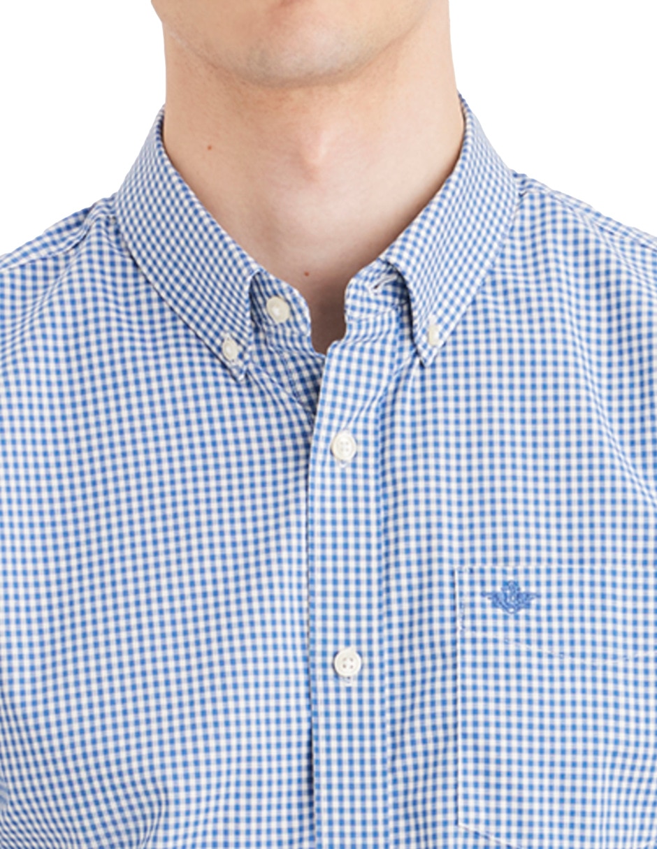 Camisa casual Dockers de algodón manga corta para hombre