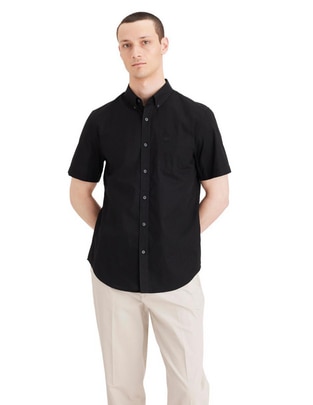 Camisa casual de algodón manga corta para hombre Camisa casual de algodón manga corta para hombre