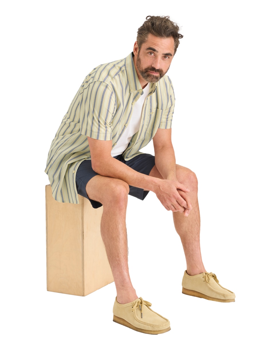 Camisa casual Dockers de algodón manga corta para hombre