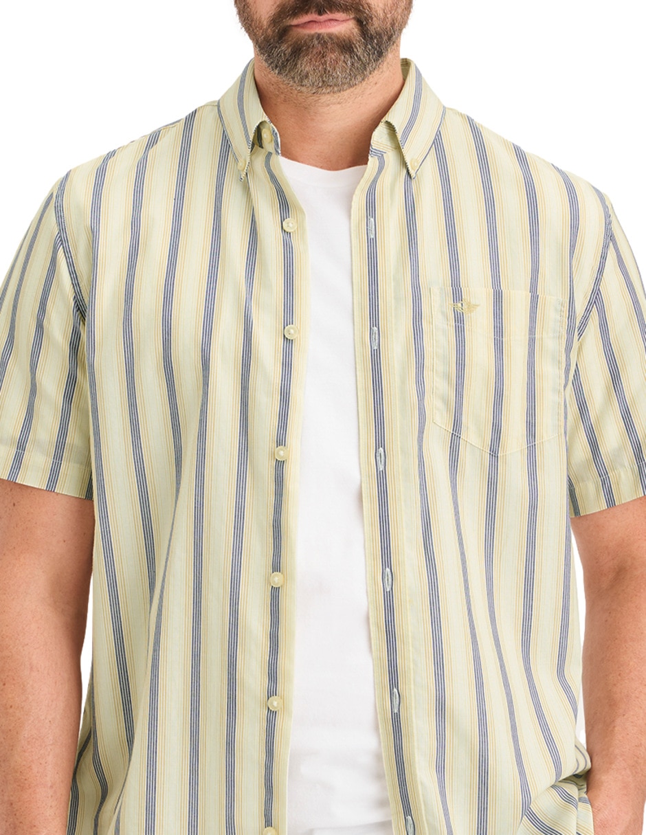 Camisa casual Dockers de algodón manga corta para hombre