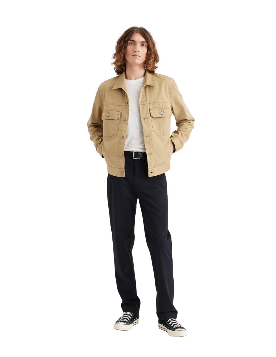 Pantalón casual recto de algodón para hombre 2