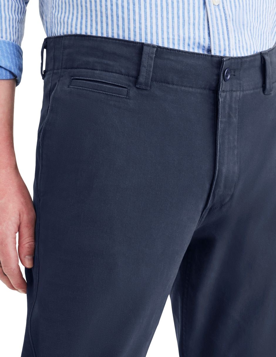 Pantalón casual slim de algodón para hombre 5
