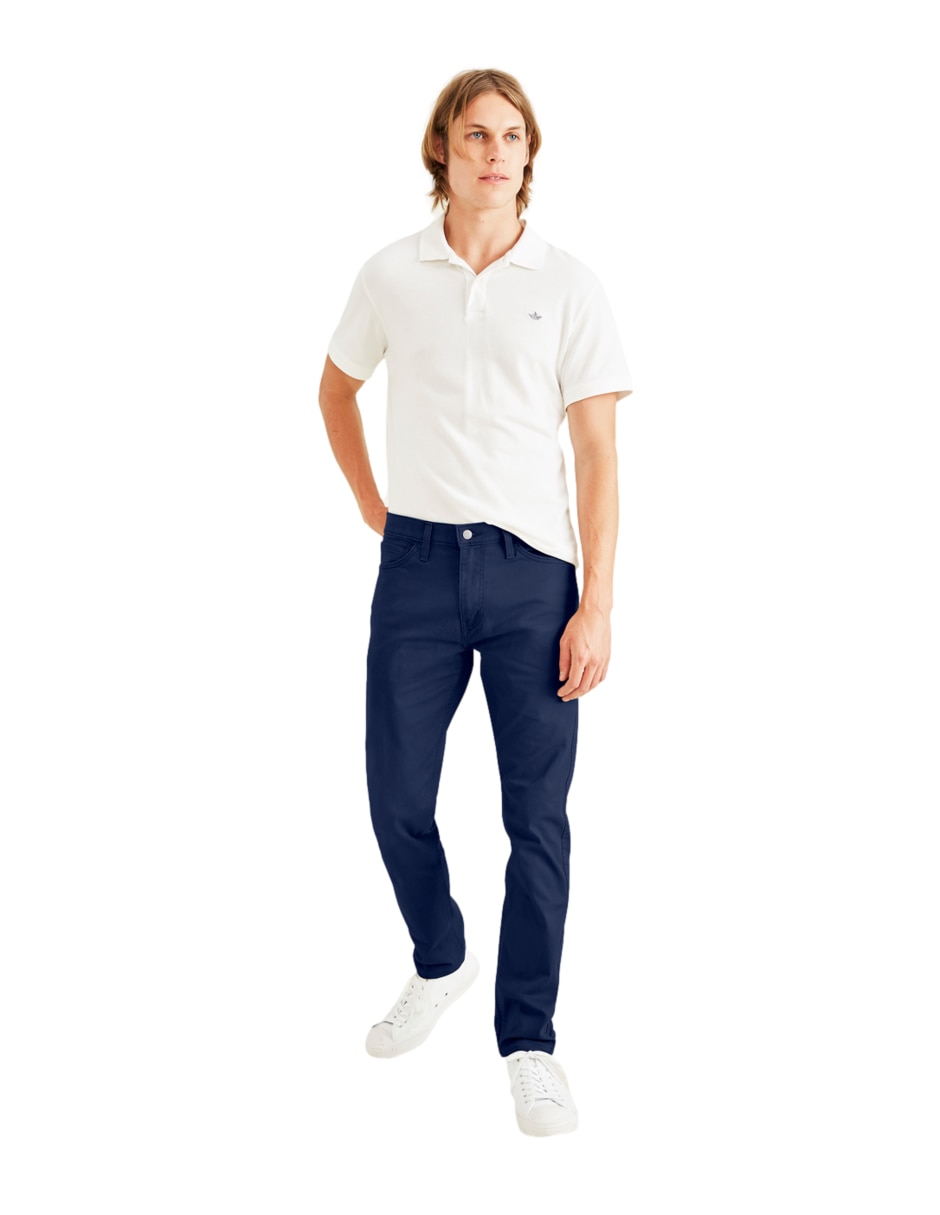 Pantalón casual slim de algodón para hombre 3