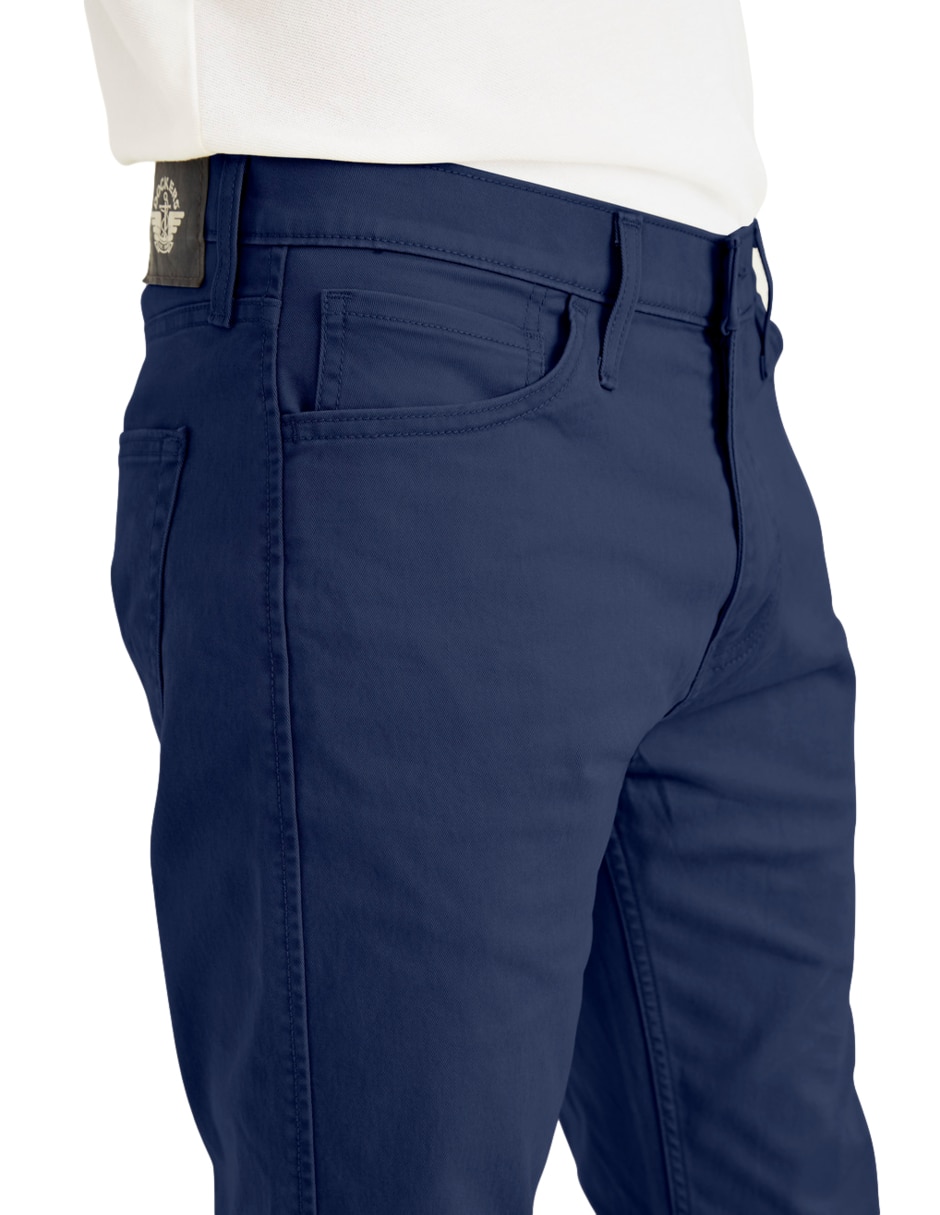 Pantalón casual slim de algodón para hombre 4