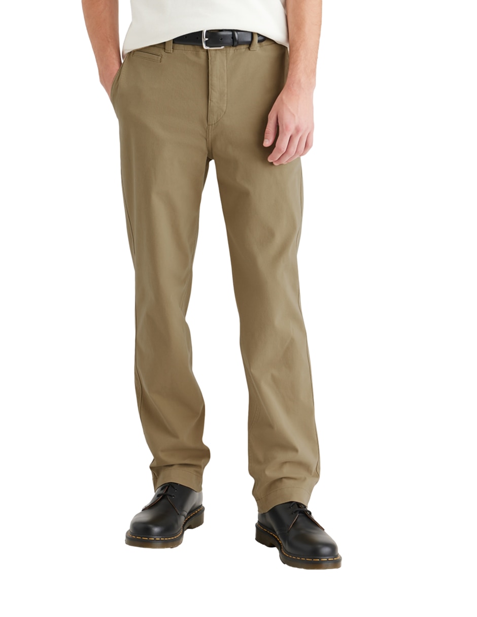 Pantalón casual recto de algodón para hombre 2