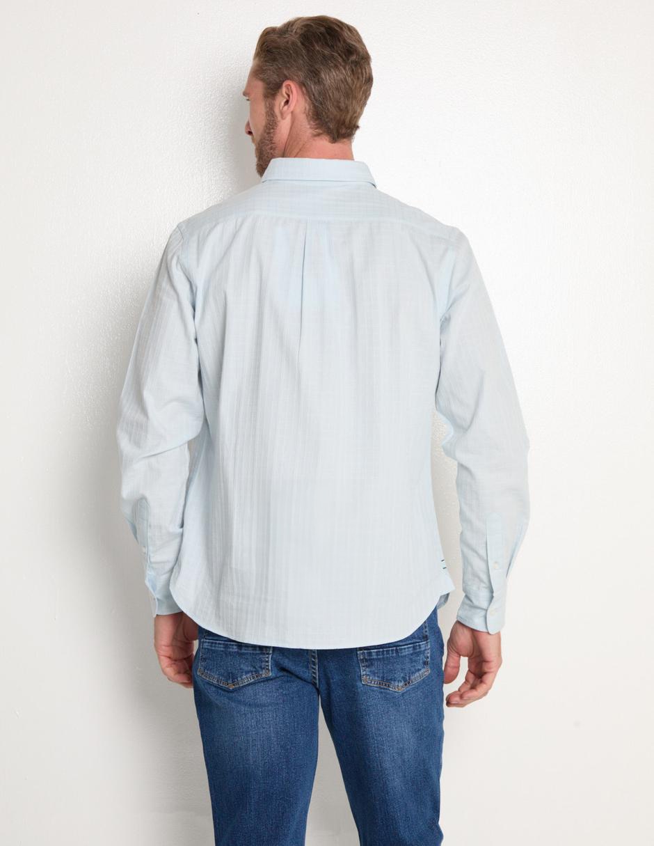 Camisa casual Regent Street de algodón manga larga para hombre