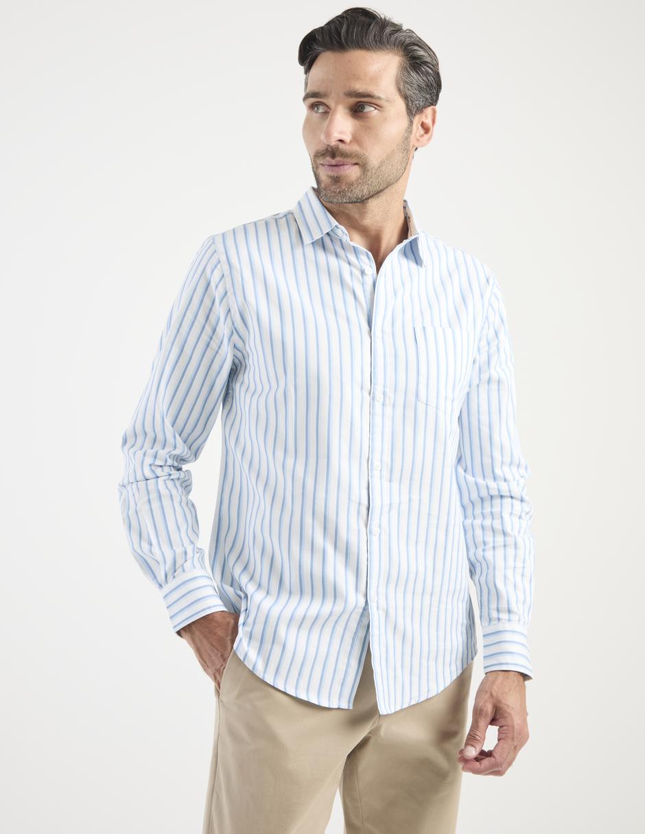 Camisa casual Regent Street de algodón manga larga para hombre Camisa casual Regent Street de algodón manga larga para hombre