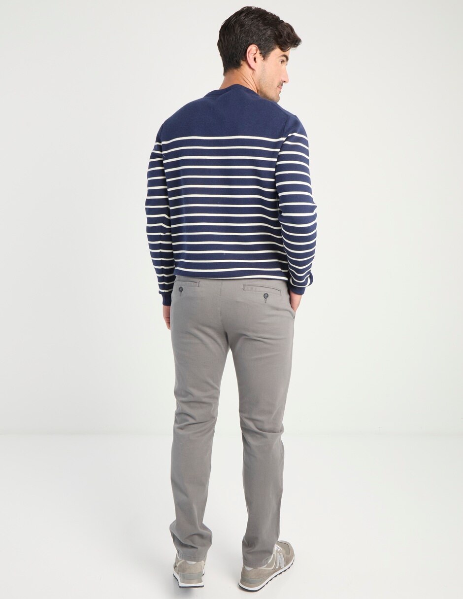 Pantalón chino slim de algodón para hombre 2
