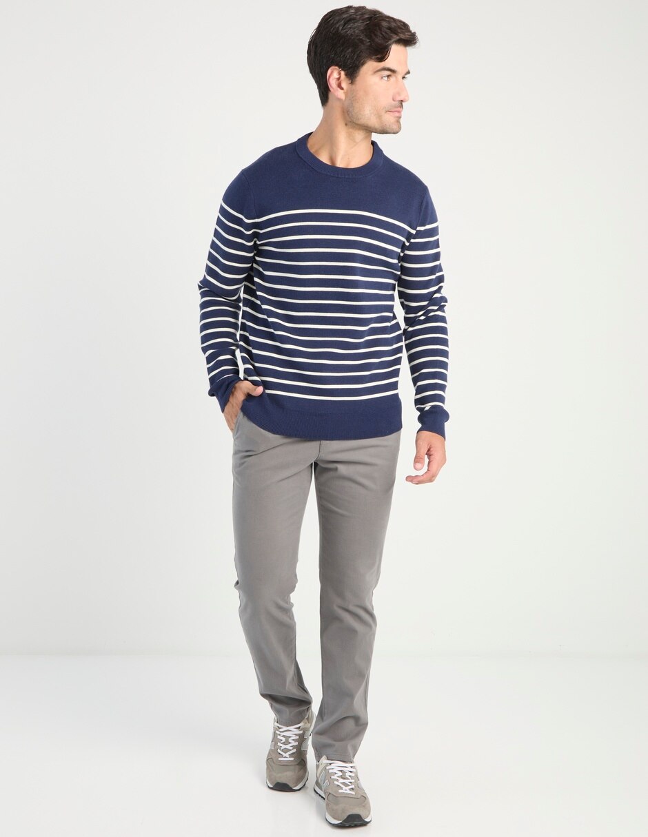 Pantalón chino slim de algodón para hombre 3