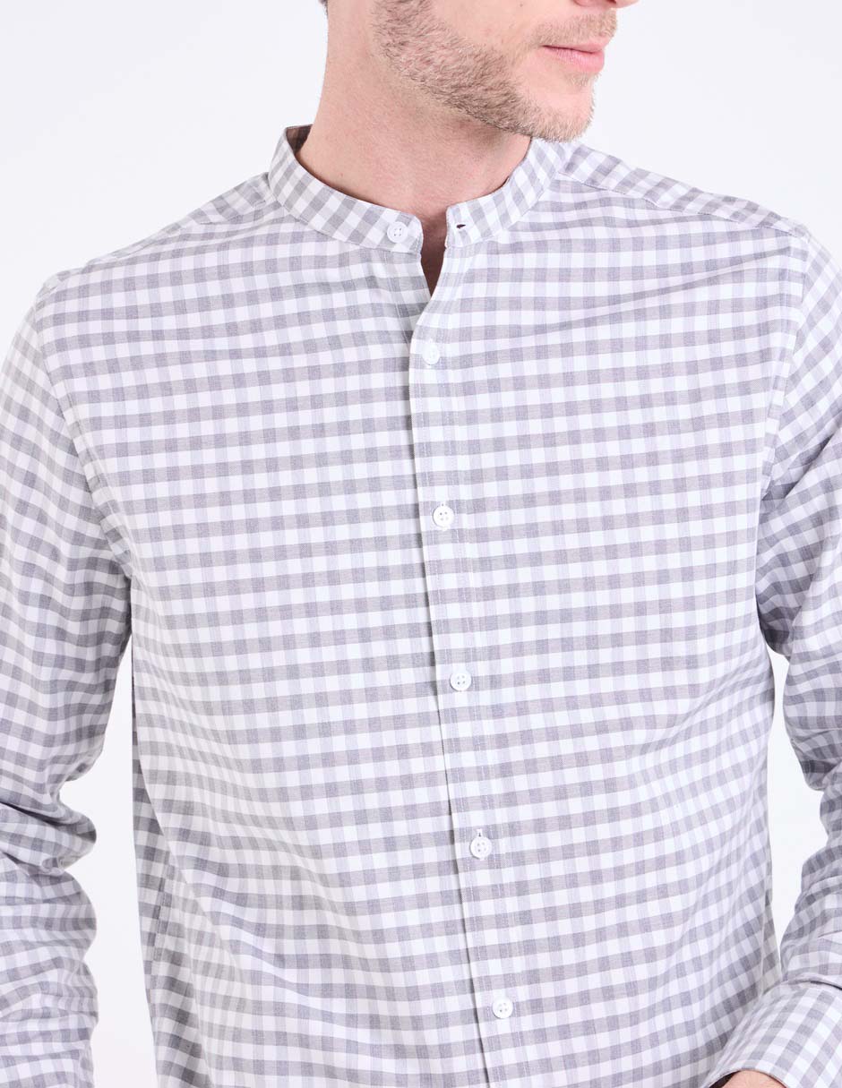Camisa casual de algodón manga larga para hombre 2
