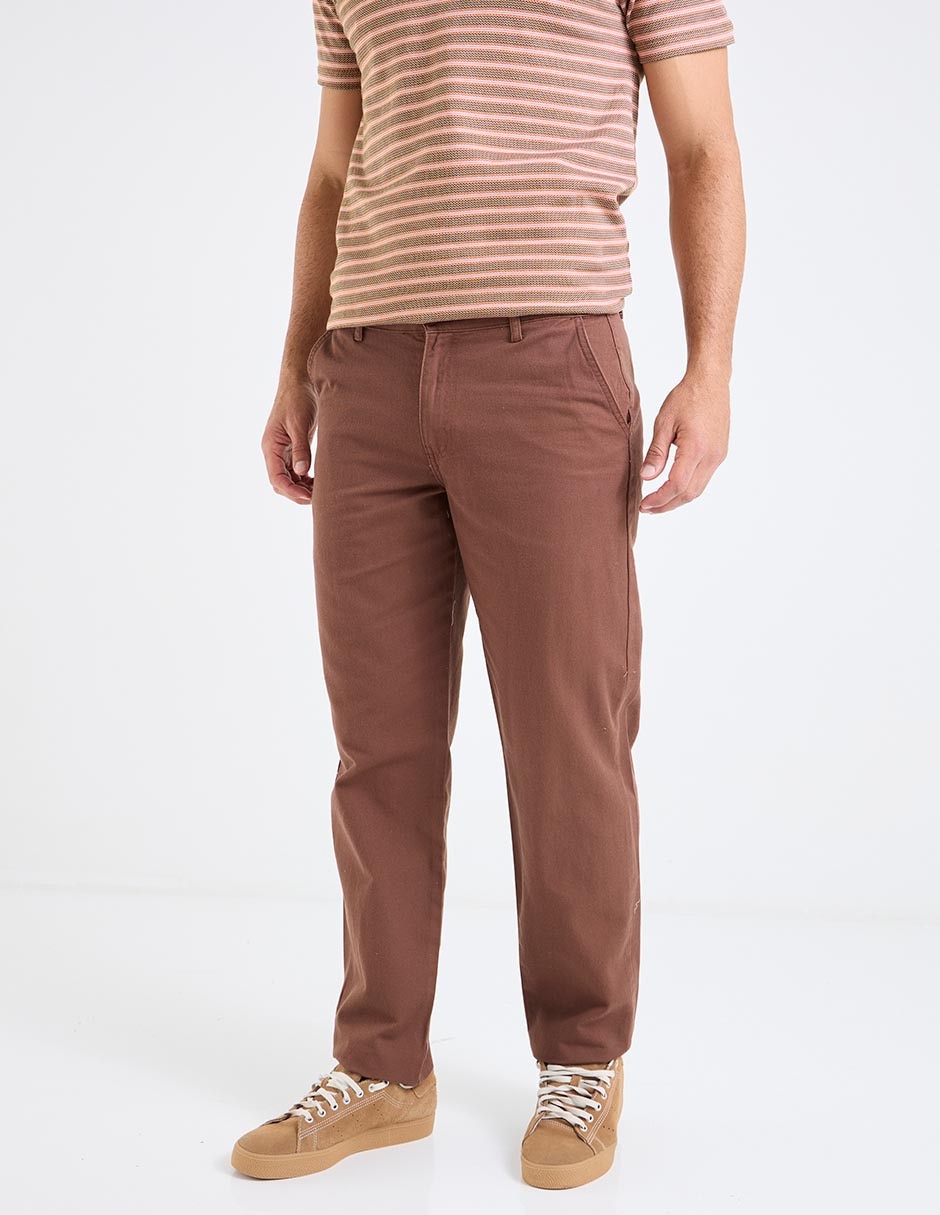 Pantalón straight de algodón para hombre 1