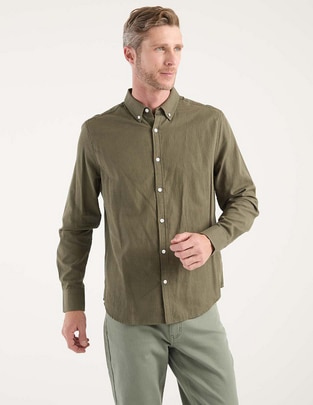 Camisa casual Regent Street de algodón manga larga para hombre Camisa casual Regent Street de algodón manga larga para hombre
