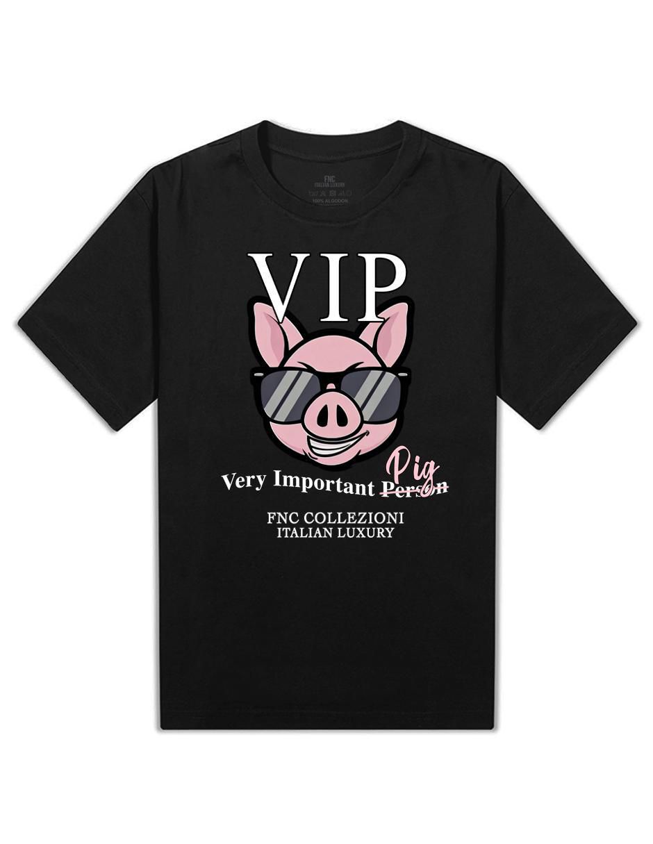 Playera Vip Pig cuello redondo para hombre 2