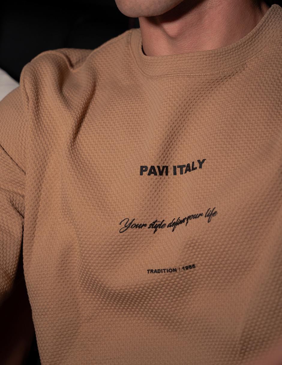 Playera Pavi Italy cuello redondo para hombre