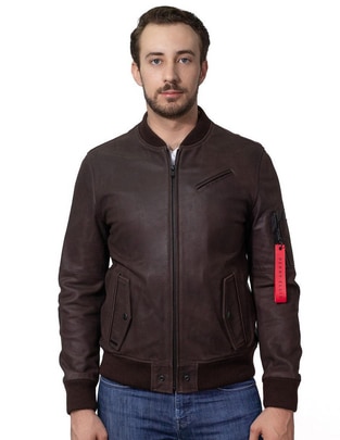 Chamarra bomber con bolsillos para hombre Chamarra bomber con bolsillos para hombre