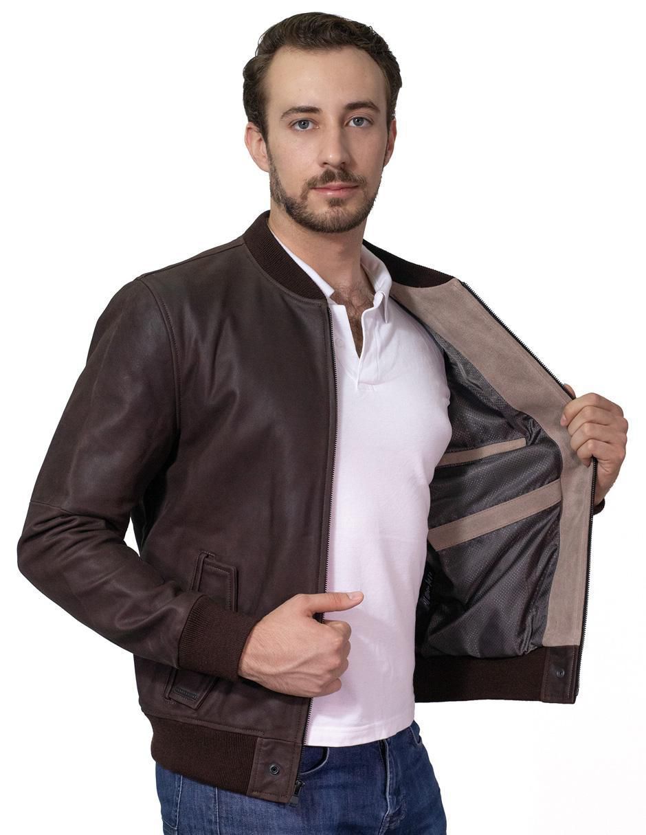 Chamarra bomber Perry Ellis con bolsillos para hombre
