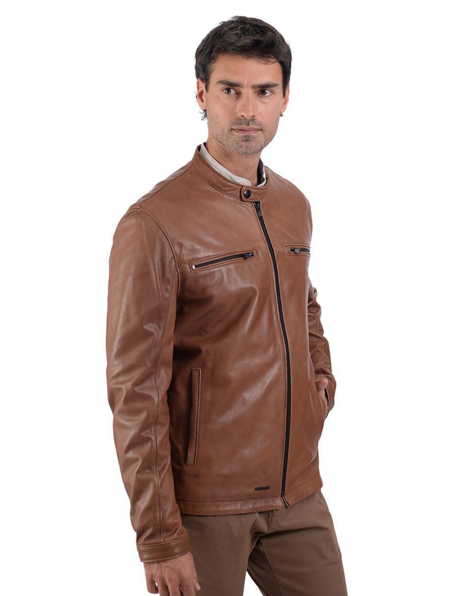 Chamarra casual Perry Ellis con bolsillos para hombre