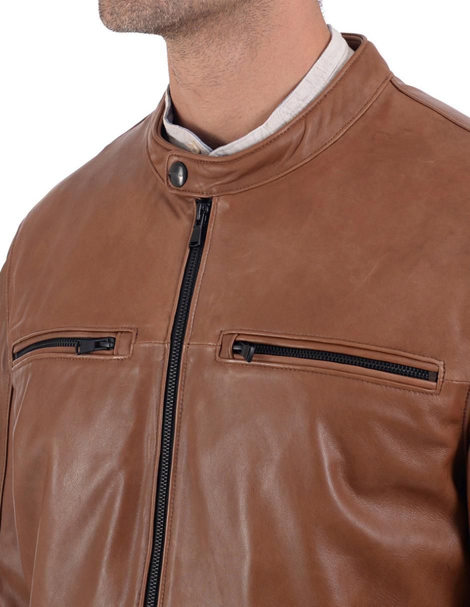 Chamarra casual Perry Ellis con bolsillos para hombre