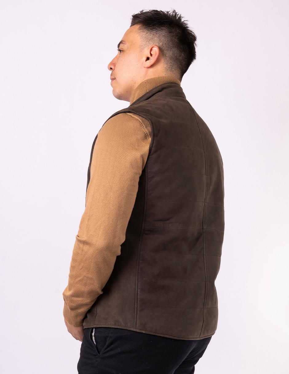 Chaleco piel reversible para hombre 2