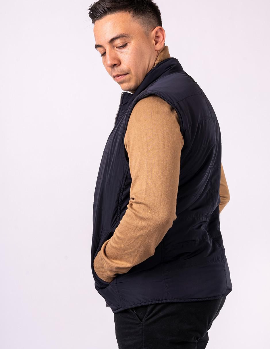 Chaleco piel reversible para hombre 2
