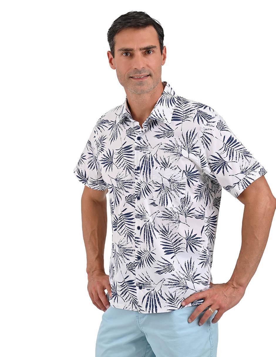 Camisa casual manga corta para hombre