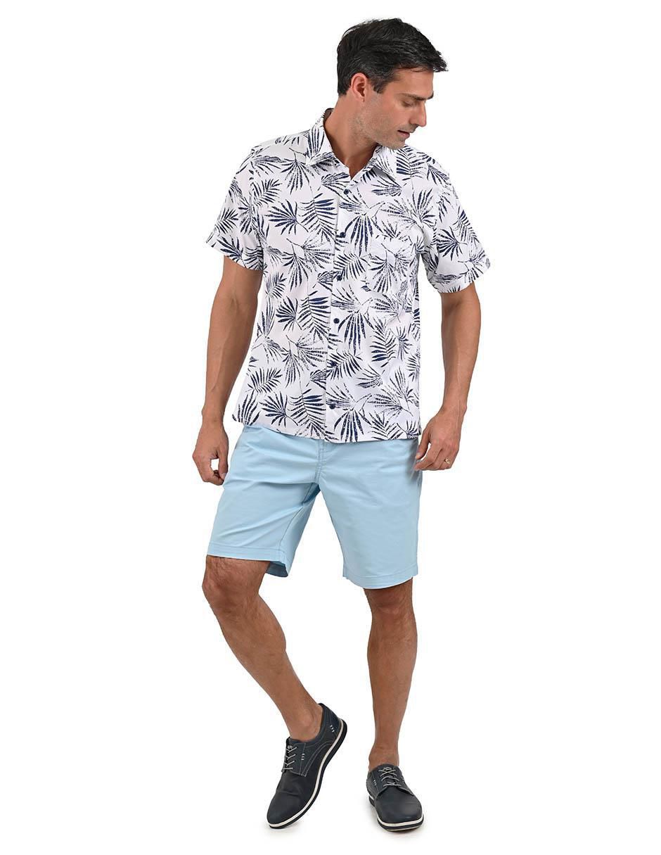 Camisa casual manga corta para hombre