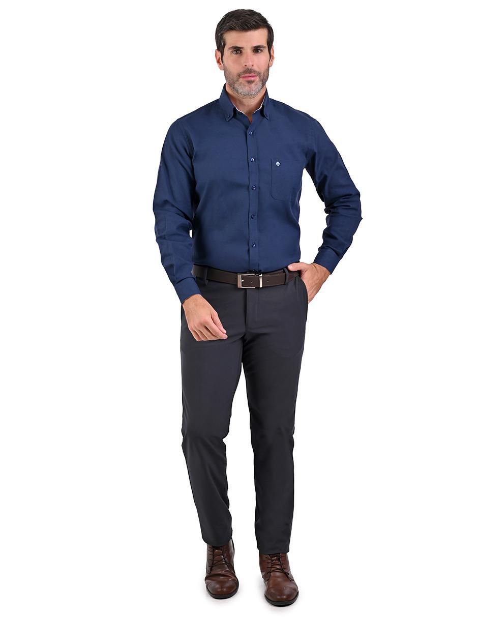 Camisa casual de algodón manga larga para hombre 7
