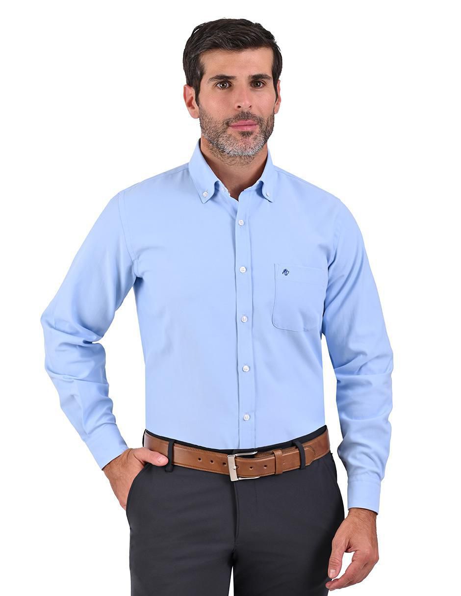 Camisa casual de algodón manga larga para hombre Camisa casual de algodón manga larga para hombre