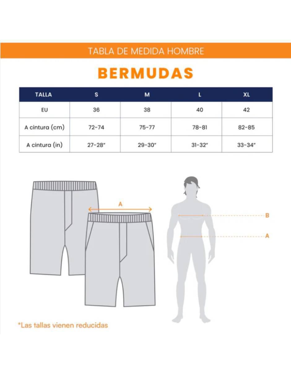 Bermuda de algodón para hombre