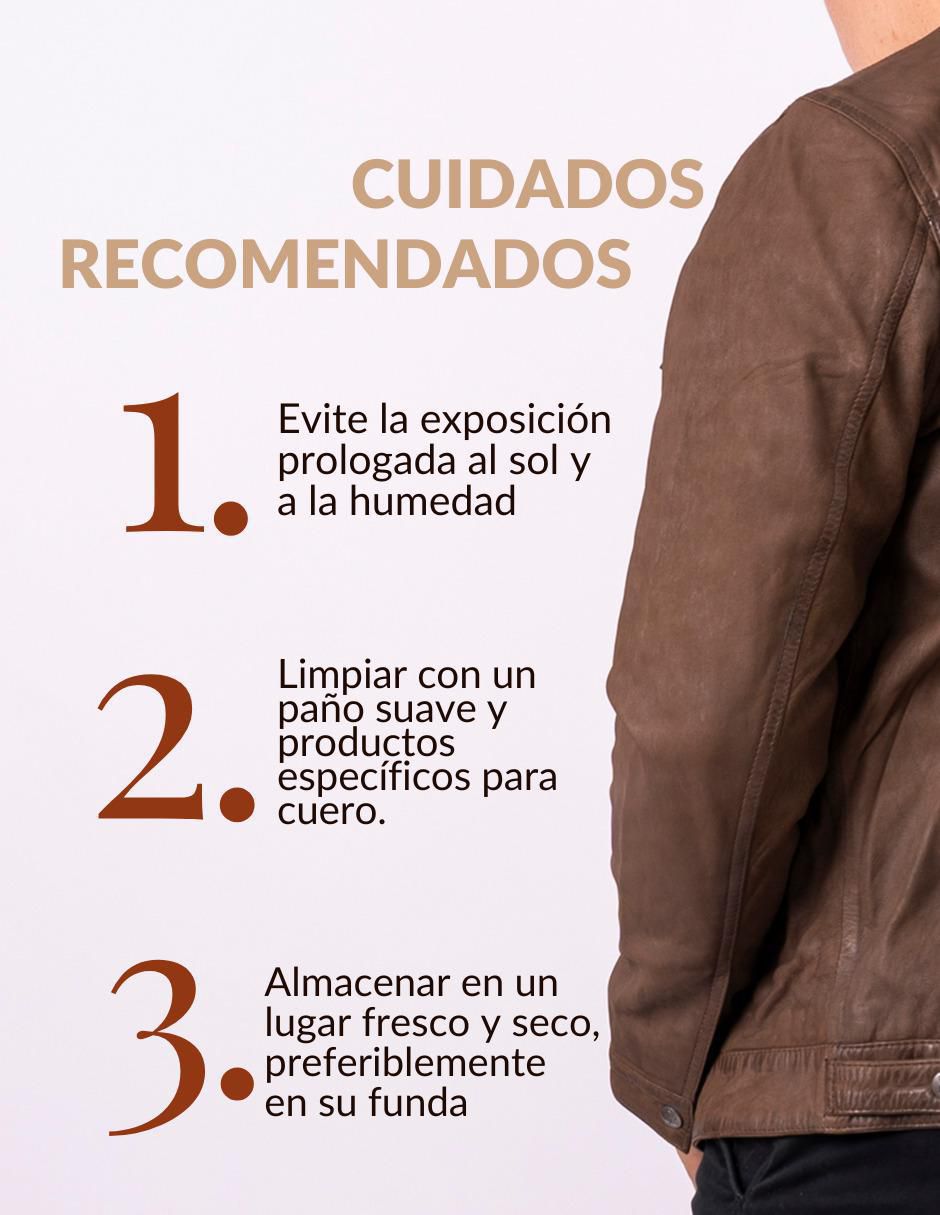 Chamarra casual impermeable de piel para hombre 6