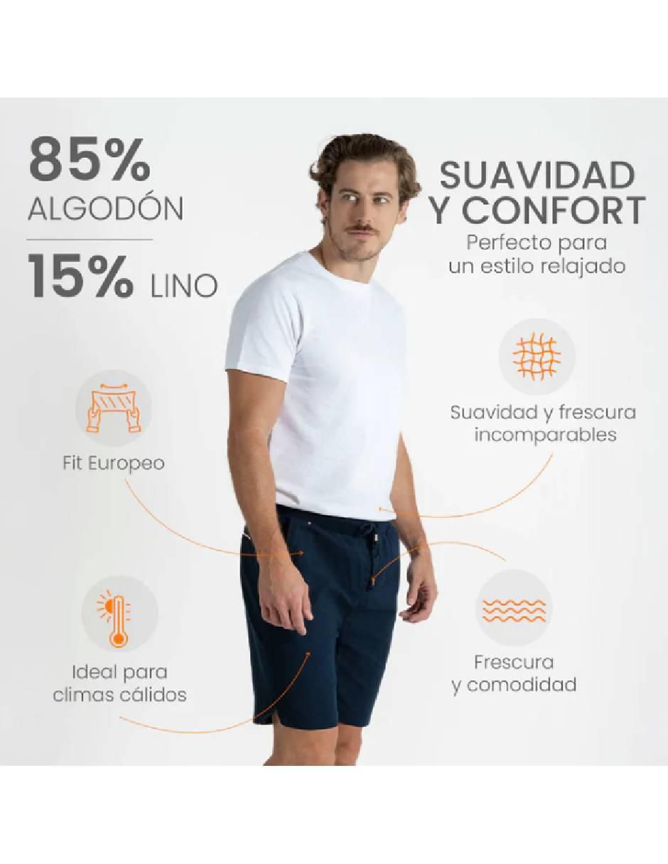 Bermuda de algodón para hombre