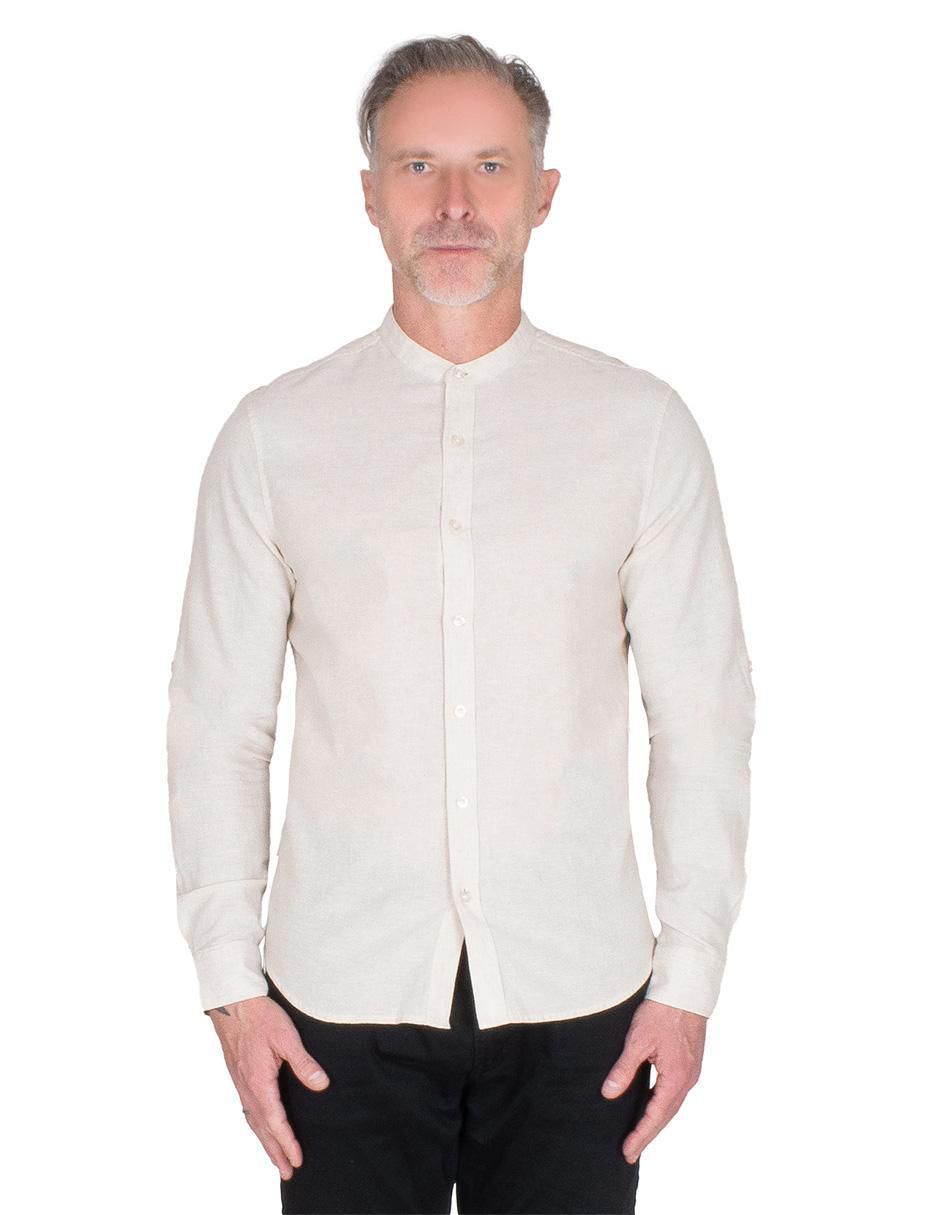 Camisa casual manga larga para hombre