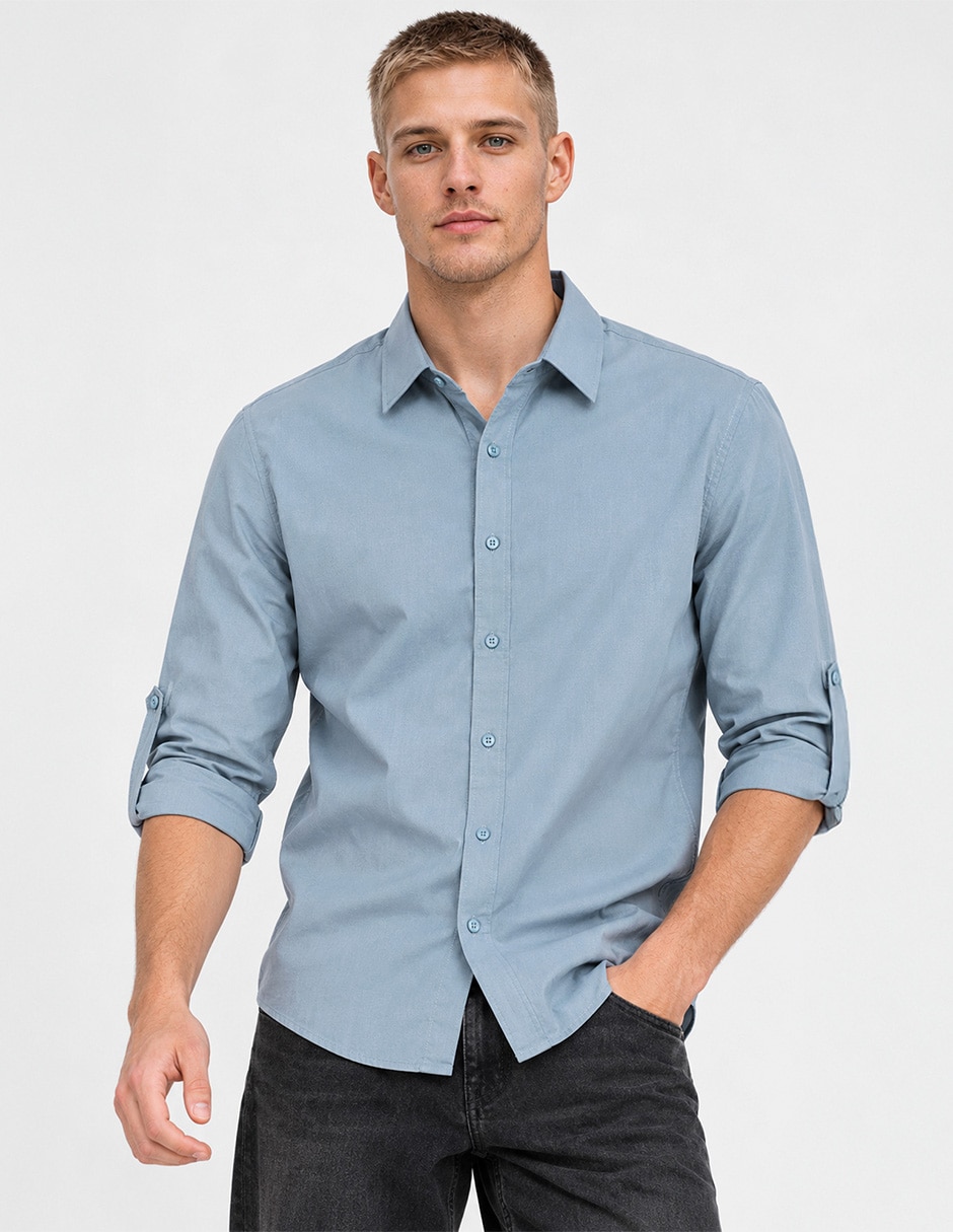 Camisa casual manga larga para hombre Camisa casual manga larga para hombre