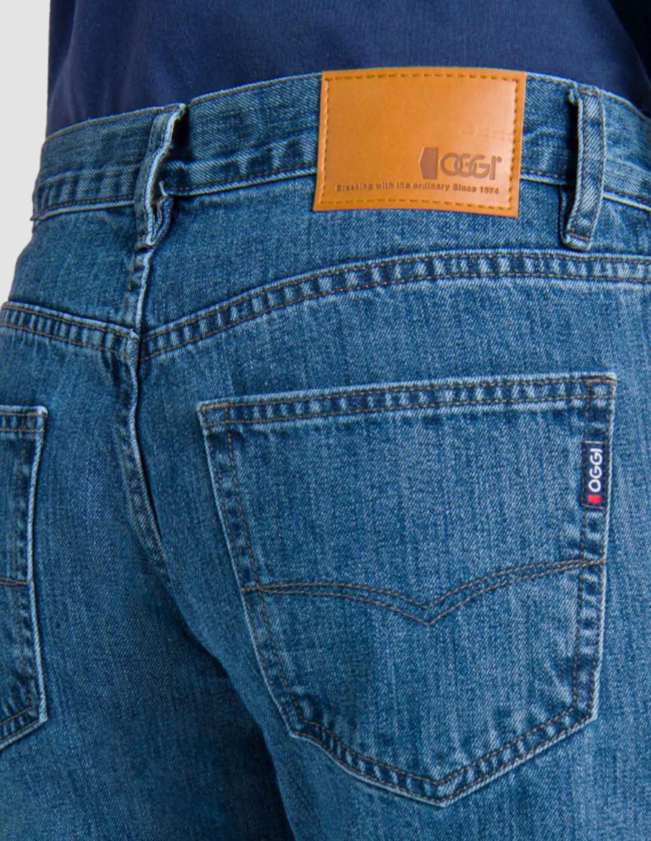 Jeans slim Oggi Jeans Vaxter lavado bleach para hombre