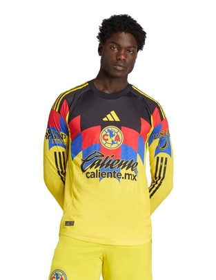 Jersey de Club América local authentic manga larga Adidas para hombre
