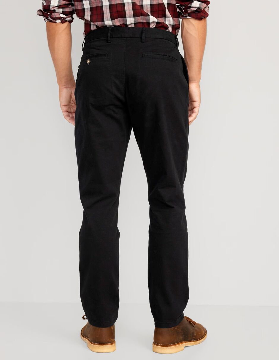 Pantalón chino regular de algodón para hombre 4