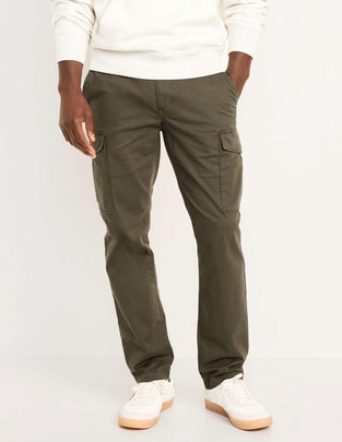 Pantalón cargo recto de algodón para hombre Pantalón cargo recto de algodón para hombre