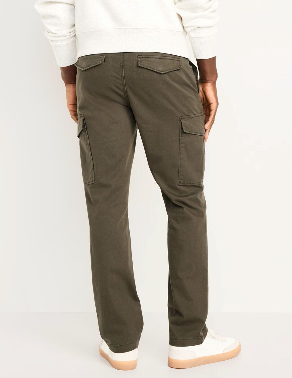 Pantalón cargo recto de algodón para hombre
