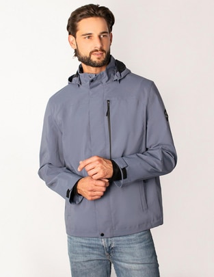 Chamarra casual con capucha para hombre Chamarra casual con capucha para hombre