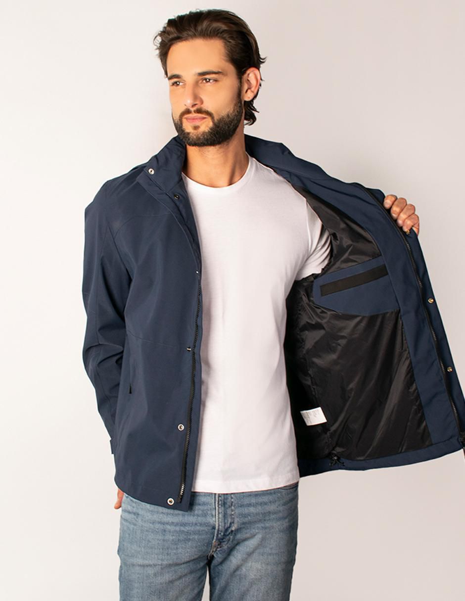 Chamarra casual con capucha para hombre 2