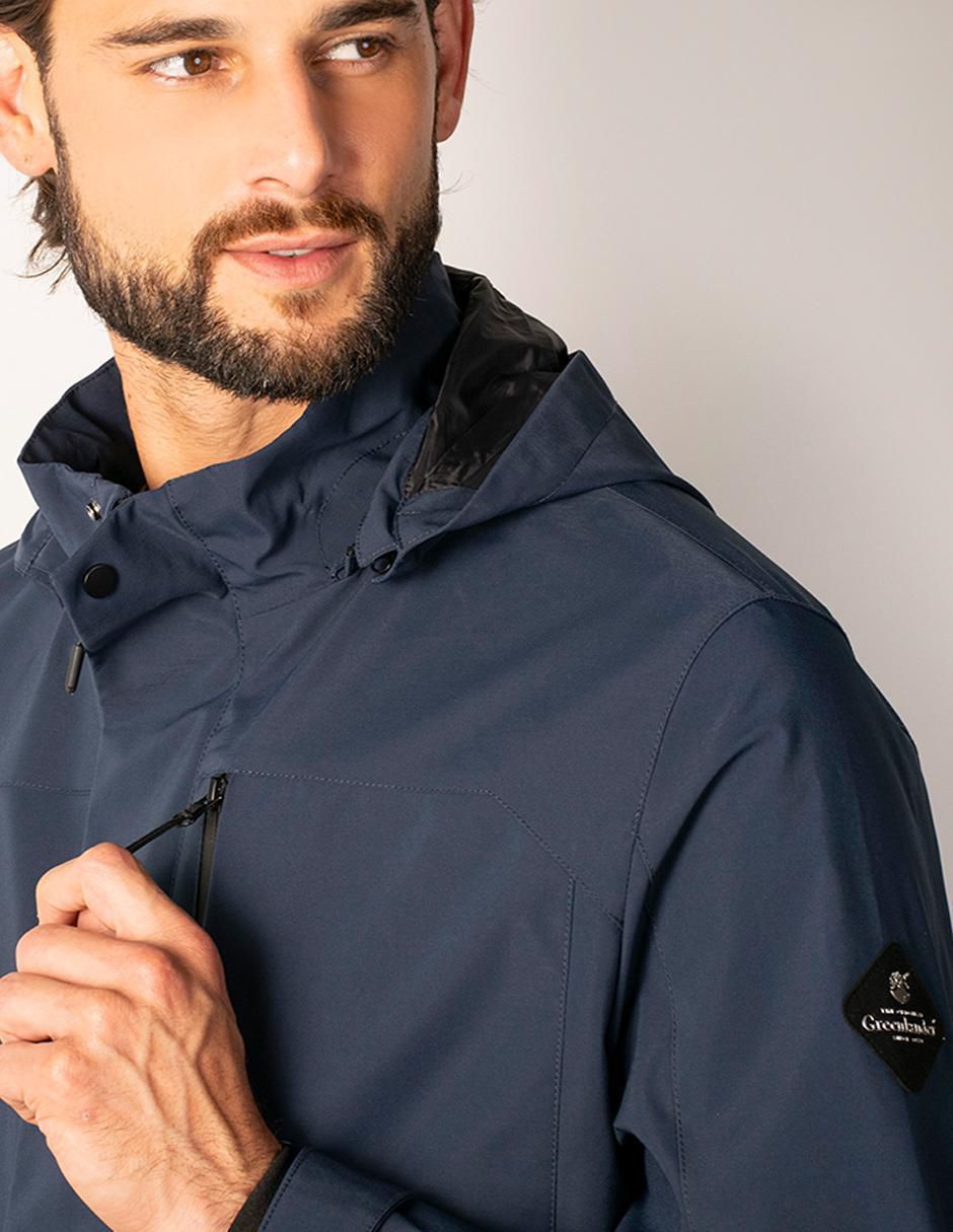 Chamarra casual con capucha para hombre 4