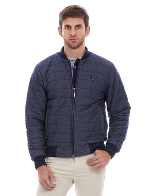 Chamarra bomber capitonada para hombre