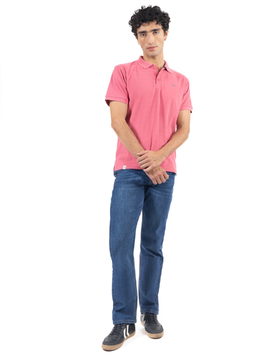 Jeans relaxed straight quarry lavado medio para hombre