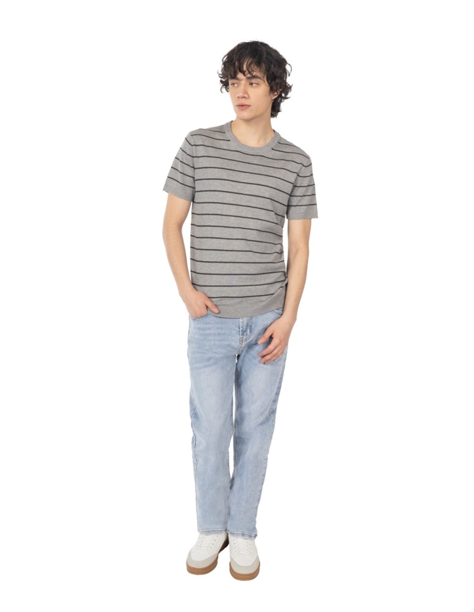 Jeans relaxed straight lavado medio para hombre Jeans relaxed straight lavado medio para hombre
