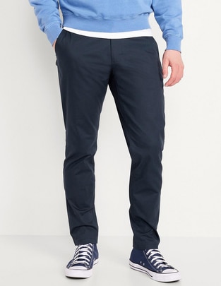 Pantalón chino regular de algodón para hombre