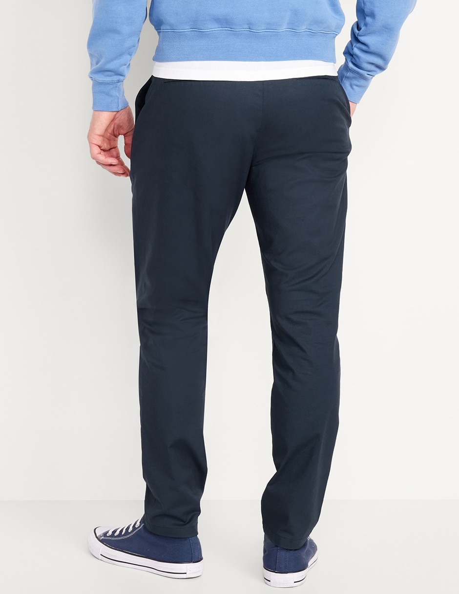 Pantalón chino regular de algodón para hombre
